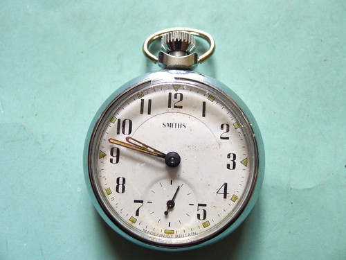 Smiths chromed white dialed - chromed,