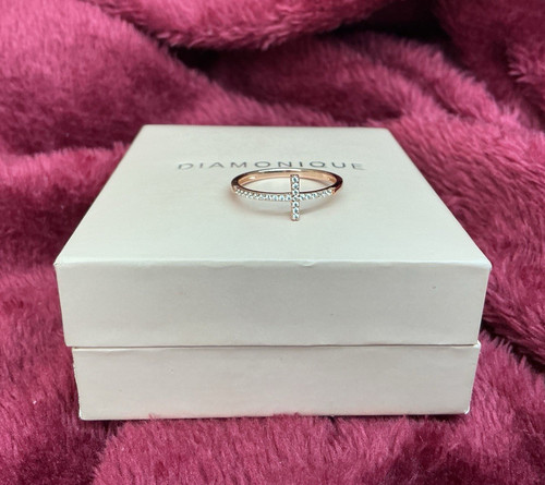 Diamonique rose gold tone - diamonique,