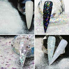  NAIL ART GLITTER  MIXES WHITE
