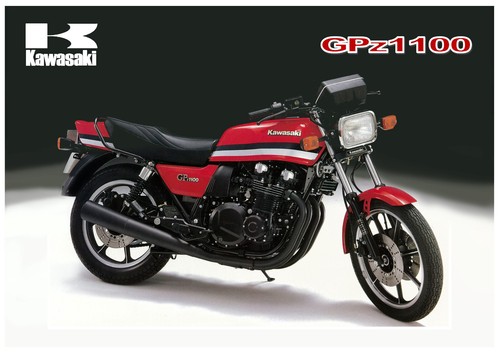 Kawasaki poster gpz1100 - kawasaki, kz1100