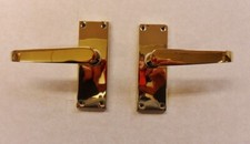 Victorian Brass (Gold) PVD Finish Internal Door Furniture Handle Lever Latch