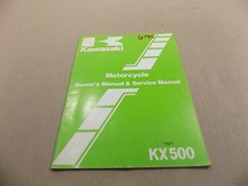 KAWASAKI ORIGINAL OWNER'S MANUAL & SHOP MANUAL / 1984 KX500 KX 500