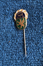 Motor cycle road racing badge