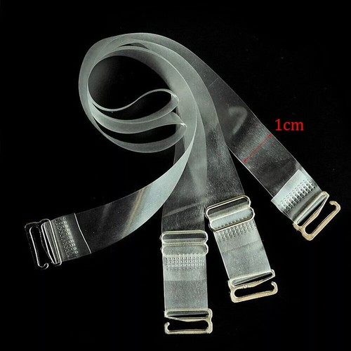Clear bra straps adjustable - clear,