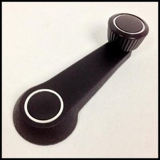 NOS GENUINE VW MK1 GOLF BROWN & CHROME INTERIOR WINDOW WINDER CRANK HANDLE RARE