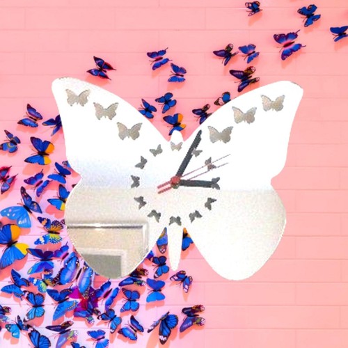 Butterfly shaped analog wall - butterfly,