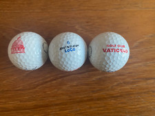 3 VATICAN GOLF CLUB LOGO GOLF BALLS DUNLOP LOCO