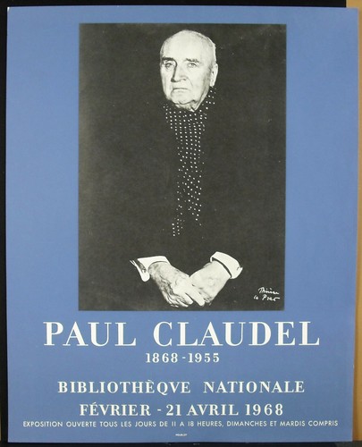 Exhibition poster paul claudel - exhibition,