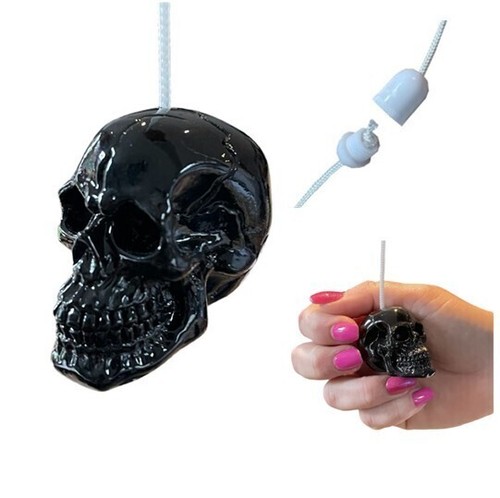 Small black skull - small, pull