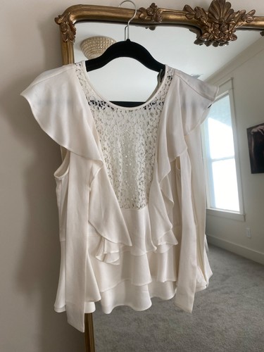 Marissa webb ruffle satin and - ruffle,