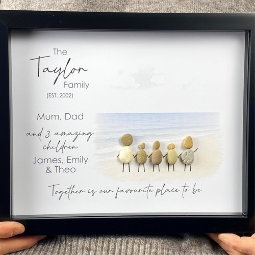 Personalised pebble picture - personalised,