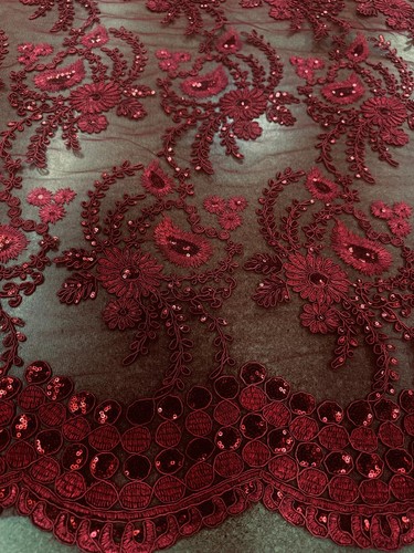 Wide corded floral - 48"/50",