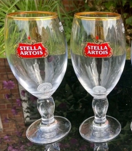 Stella artois gold rimmed - artois,