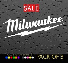 Milwaukee Tools Vinyl Decal Sticker, Toolbox,Window, Workshop, Car,Van, Bumper,