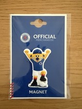 BNWT Rangers Football Club Official Broxi Bear Magnet Mascot