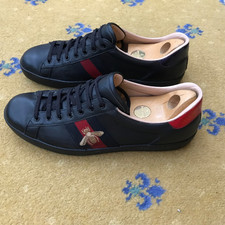 Gucci Ace Leather Black Bee
