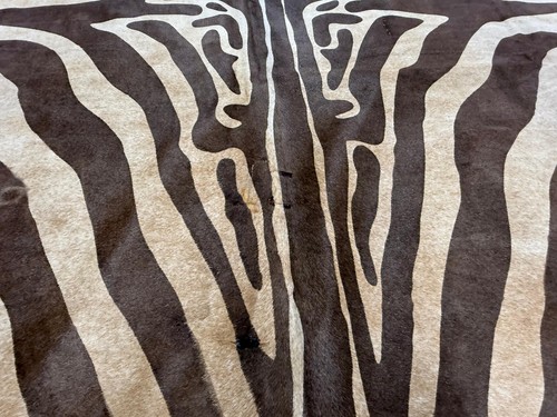 Cowhide rug huge zebra - cowhide,