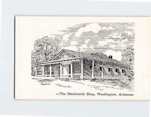 Postcard the blacksmith - blacksmith, shop