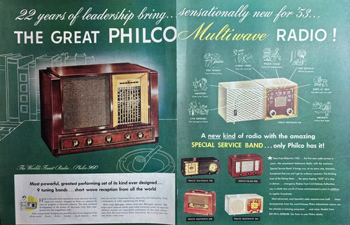 1953 philco multiwave - multiwave, 9