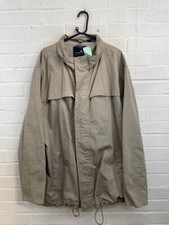 South Bay Beige High Neck Full Zip Wind Breaker Coat Size 3XL #CSGA5160