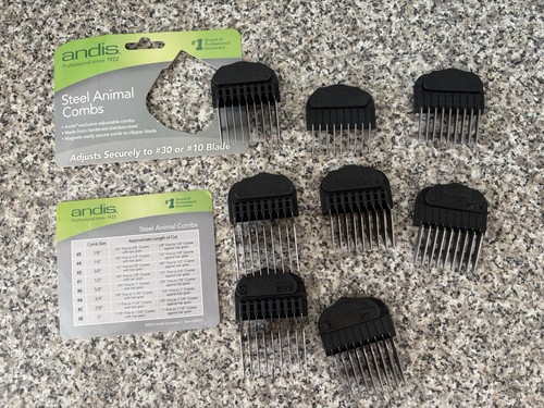 Andis steel clipper comb set - steel,