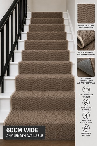 Cappuccino herringbone stair - cappuccino,