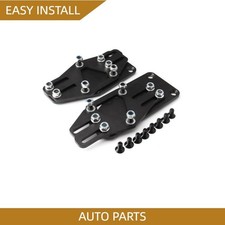 Adjustable Sliding Engine Mount Adapter For LS Engine Series Black Steel