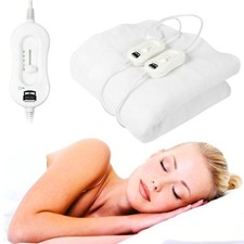 Electric Heated Under Blanket 3 Heat Setting Machine Washable Single Double King