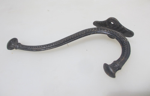 Large vintage iron coat hook - large,