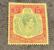 NYASALAND King George VI 1938