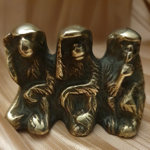 Brass three miniature wise - 3,