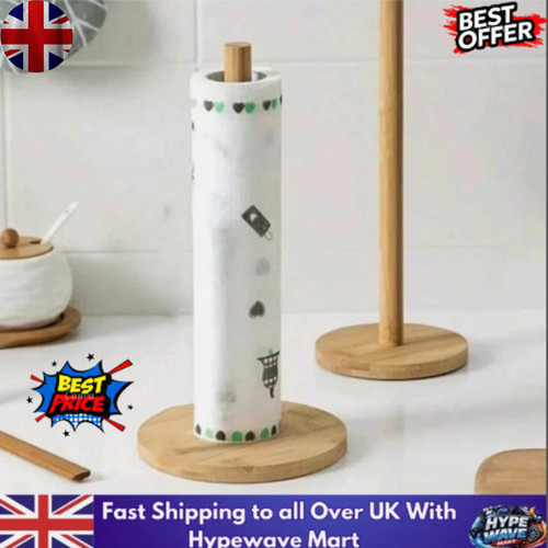 Wooden roll paper towel holder - paper,