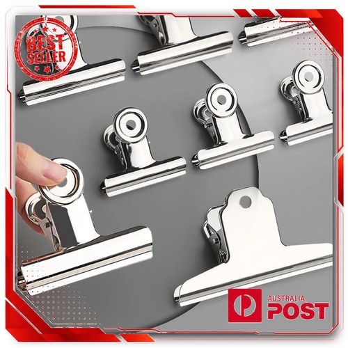 Stainless steel bulldog - stainless, clips