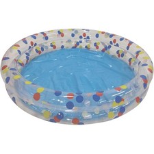 Polka Dot Kids Paddling Pool | Inflatable Splash Pool for Garden 105 x 20cm
