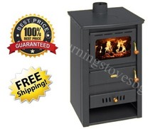 Wood Burning Stove Back Boiler Prity K22CP W10  Cast Iron Top 6,2+7,1kw