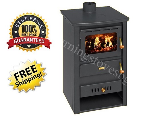 Wood burning stove back boiler - burning,