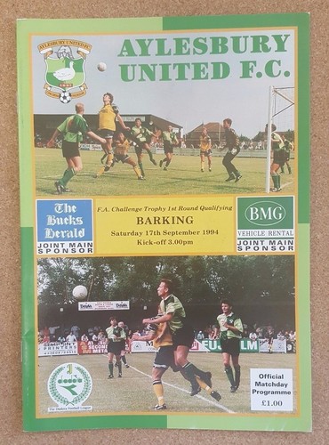 Programme non league football - non,