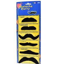 6x BLACK STICK ON FALSE