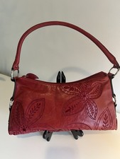 VTG Laura Ashley Red Leather