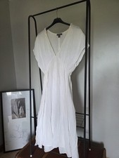 Vintage Style Stunning Grecian Cotton Long Dress Evening Light Beach Elegant 12