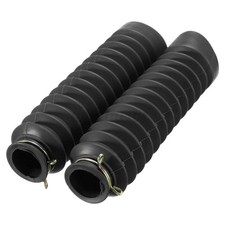 2Pcs Rubber Front Fork Boot Gaiter Dust Cover Shock Absorber for Motorcycle