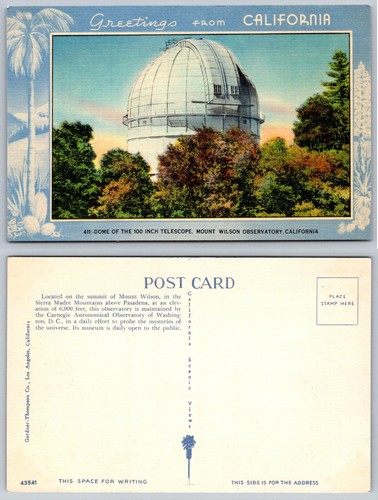 Vtg linen postcard mount - postcard,