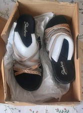 Skechers Multi-Strap Wedge Sandals - Rumbler Wave New Lassie UK 7