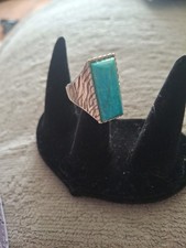 Silver turquoise ring - turquoise,
