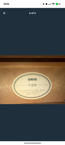 Yamaha f310 acoustic guitar - yamaha,