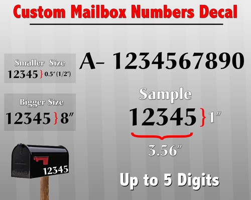 Pack custom mailbox numbers - custom,