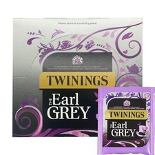Twinings Earl Grey Black Tea Bags Individually Enveloped Tagged Sachets Bergamot