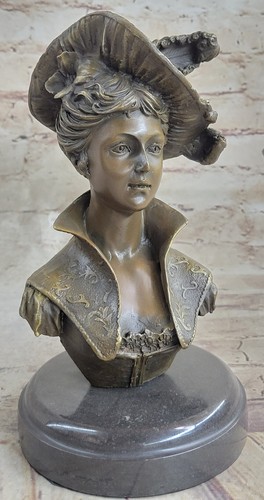 Spelter art nouveau bust - nouveau,