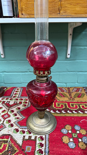 Victorian red glass - red,