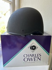 Charles Owen Young Rider Jockey Skull Riding Helmet and silk